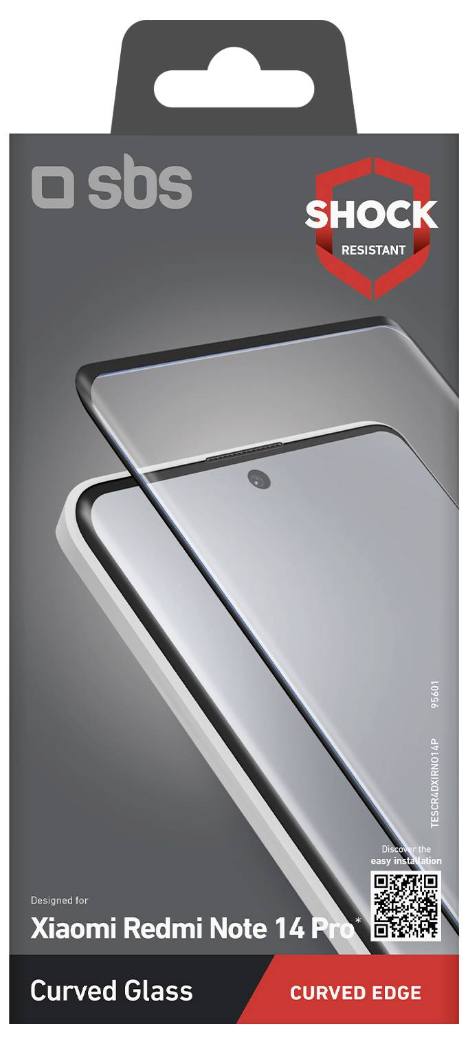 sbs mobile Displayschutzglas Xiaomi Xiaomi Redmi Note 14 Pro / Xiaomi Redmi Note 13 Pro+ / Redmi Note 14 Pro+ 5G 1 St. k-2