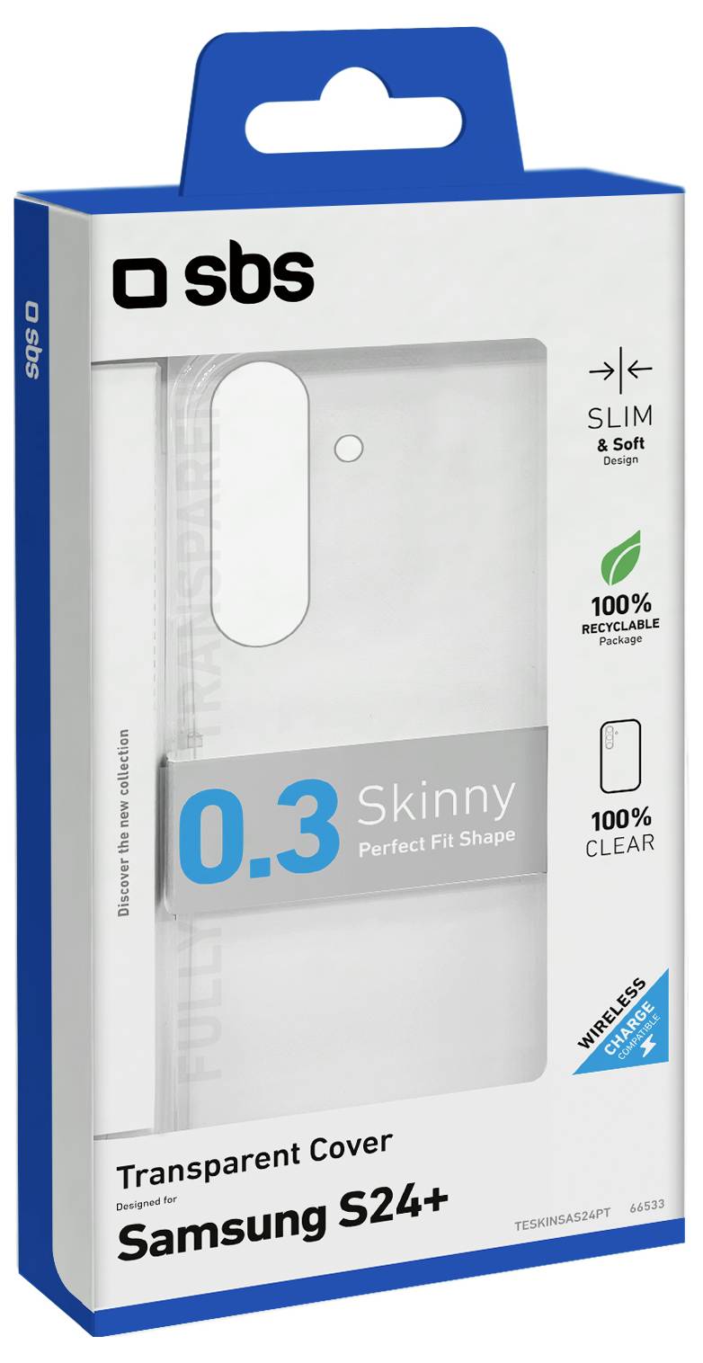 sbs mobile Cover Samsung Galaxy S24+ Transparent Stoßfest TESKINSAS24PT-1