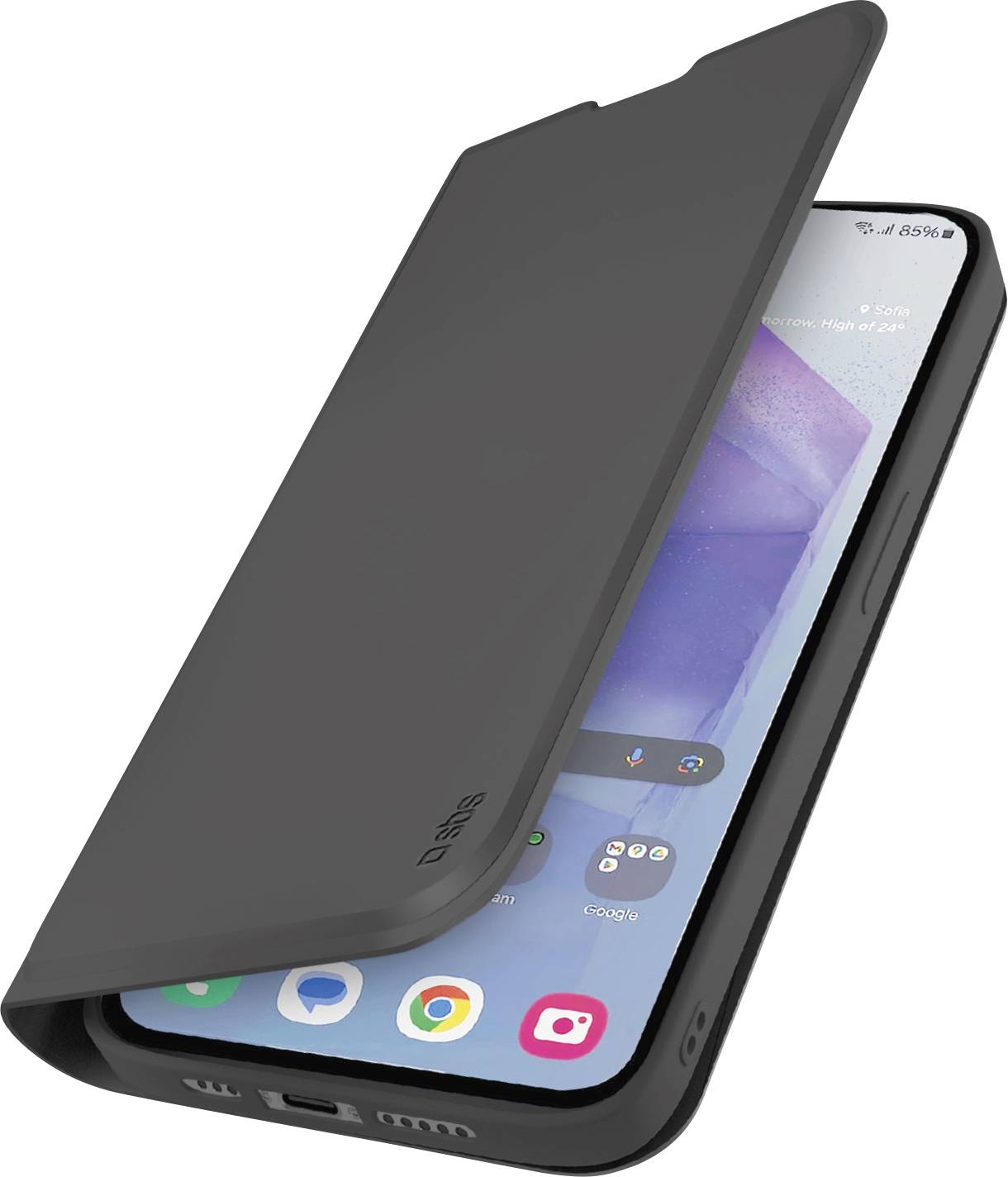 SBS Book Wallet Lite Case for Samsung Galaxy A55 - Black