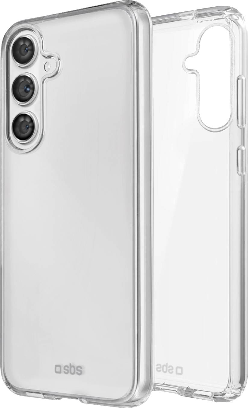 Ein Smartphone mit einem farbenfrohen Display ist teilweise von einem schwarzen Klappetui verdeckt und zeigt App-Icons auf dem Bildschirm.