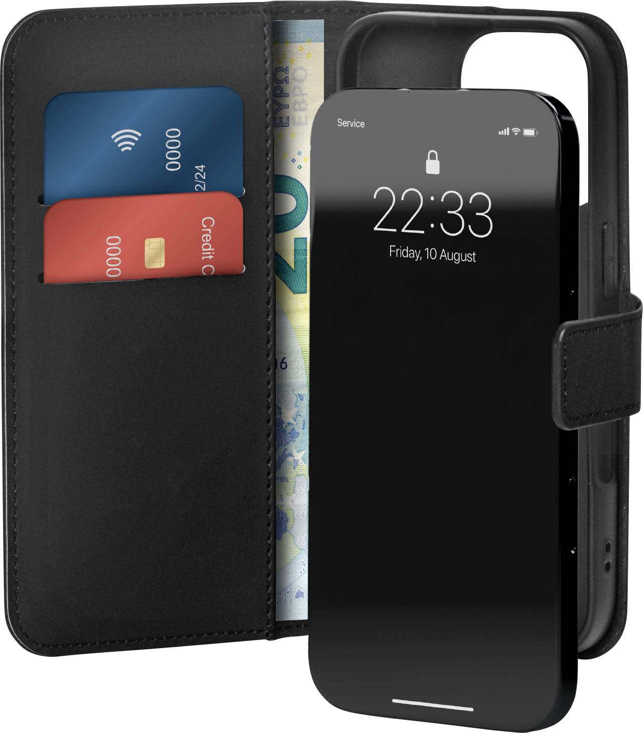 sbs mobile Flip Case Apple iPhone 16 Pro Max Schwarz PUIPC16P67BOOKC8BLK