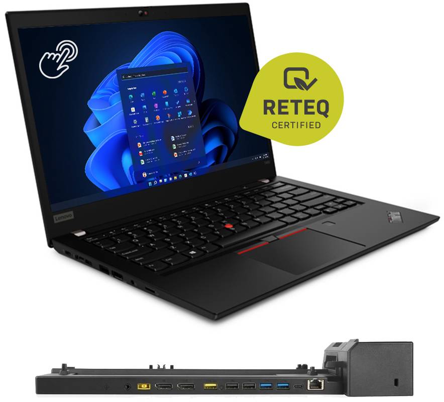 Lenovo Notebook T490 Refurbished (gut) 35.6 cm (14 Zoll) Full HD Intel® Core™ i5 Core i5 8365U 16 GB RAM 256 GB SSD Wind...