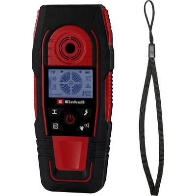 Ein tragbarer Wandscanner mit digitalem Display und verschiedenen Erkennungsmodi. Enthält Tasten zur Modustauswahl und einen schwarzen Handgelenkgurt.