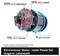 Bürstenloser Motor mit 100% mehr Lebensdauer, 50% mehr Laufzeit, 25% mehr Leistung, 10 Jahre Garantie. Text unten: 'Mehr Power bei längerer Lebenszeit'.