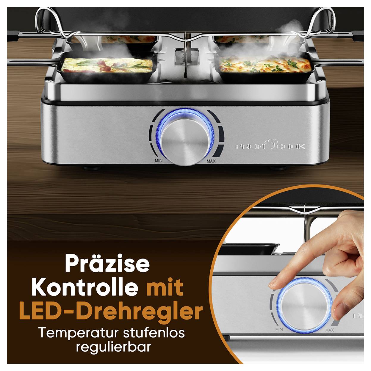 PROFI COOK Raclette-Grill PC-RG 1301, für 4 Personen-9
