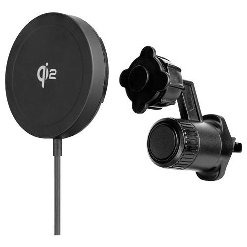 Thumbnail - Aqiila Powerbird QC1 Wireless Charger 20 W Qi 2 Schwarz KFZ