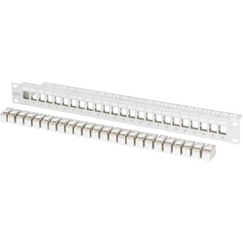 Digitus Patch-Panel 483 mm (19) CAT 6a Grau Bestückt