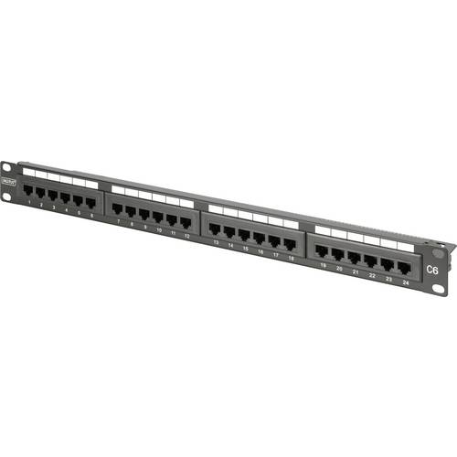Thumbnail - Digitus Patch-Panel 483 mm (19) CAT 6a Schwarz Bestückt
