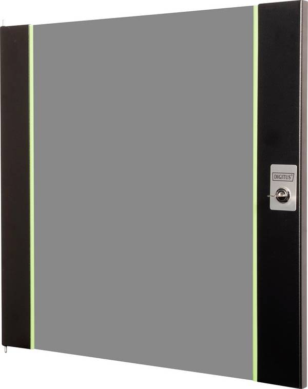 Digitus DN-19 DOOR-12-U-SW 19 Zoll  Netzwerkschrank-Sichttür  12 HE    Schwarz