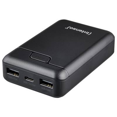 Intenso Intenso Power Bank B10000 black Powerbank 10000 mAh Li-Ion USB-A, USB-C® Schwarz Statusanzeige-1