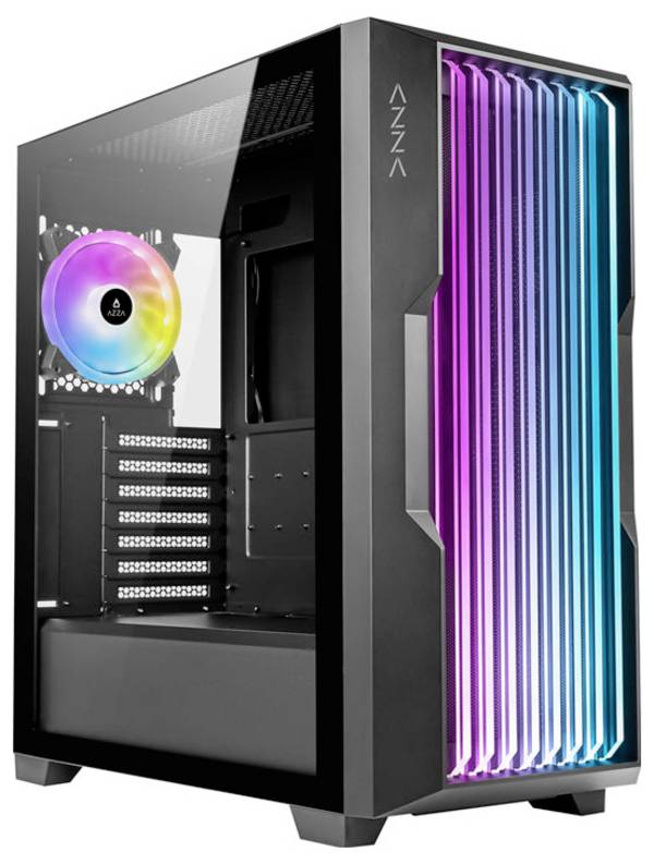 AZZA AZZA PC Gaming Gehäuse Midi ATX Guardian Midi-Tower Gaming-Gehäuse  Schwarz