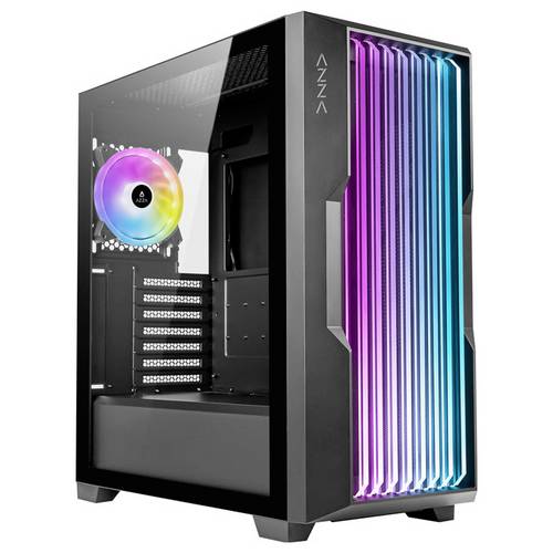 AZZA AZZA PC Gaming Gehäuse Midi ATX Guardian Midi-Tower Gaming-Gehäuse Schwarz