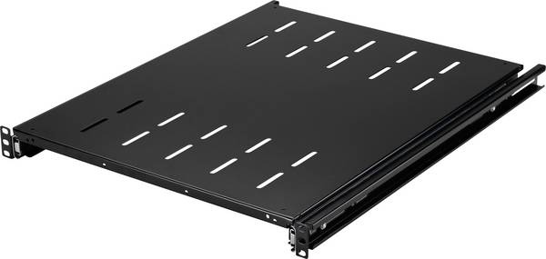 Renkforce RF-7112942 19 Zoll  Netzwerkschrank-Geräteboden  1 HE  Ausziehbar Geeignet für Schranktiefe: ab 500 mm Schwarz