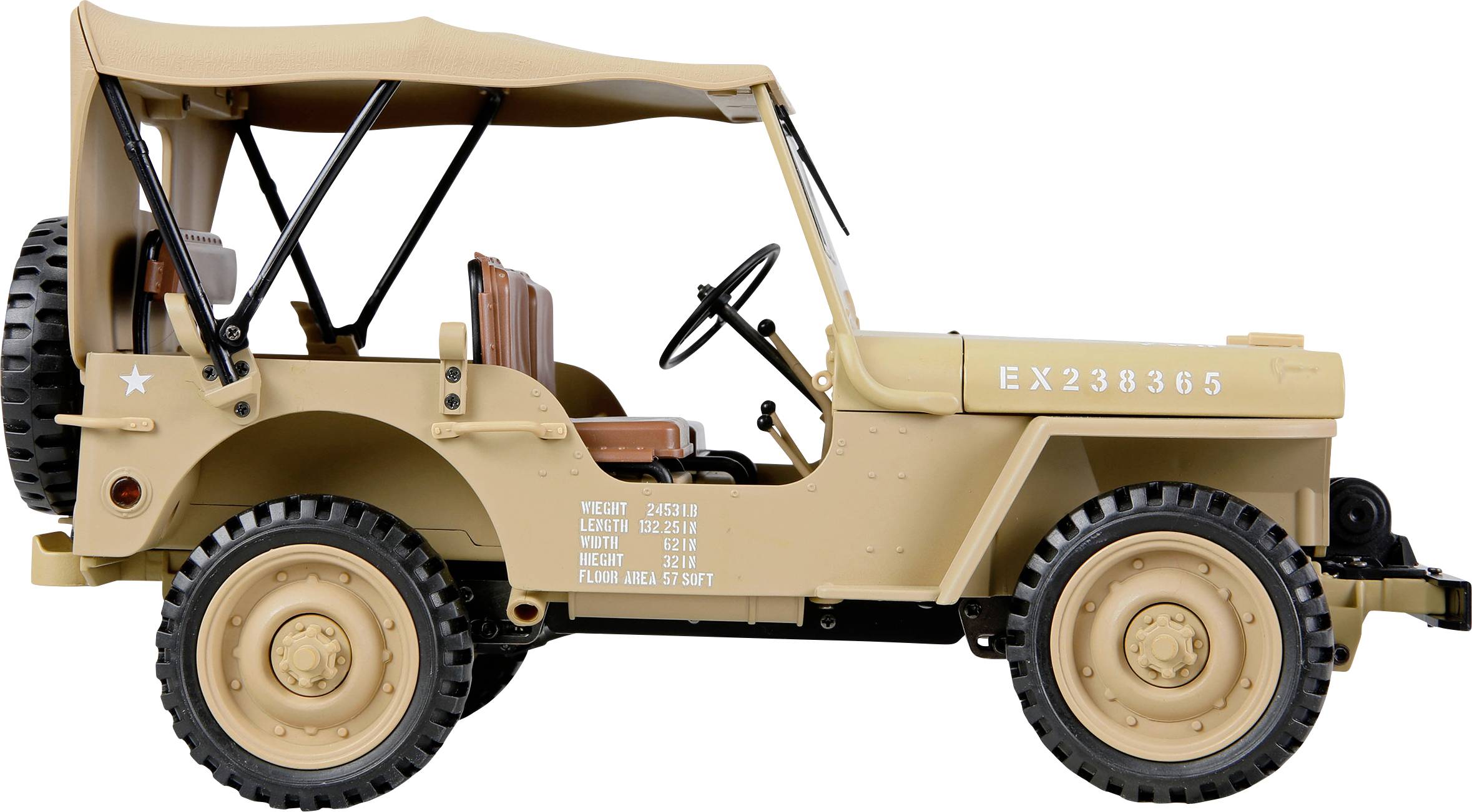 Thumbnail - Amewi Jeep Willys MB Scale Crawler Brushed 1:14 RC Modellauto Elektro Crawler Allradantrieb (4WD) RtR 2,4 GHz