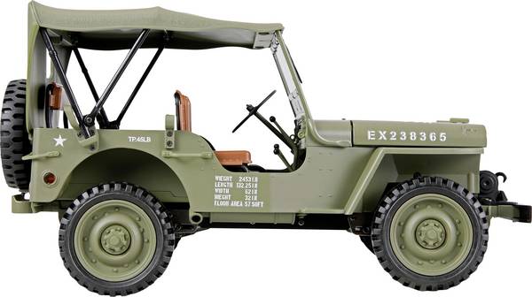 Amewi Jeep Willys MB Scale Crawler Brushed 1:14 RC Modellauto Elektro Crawler Allradantrieb (4WD)