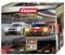 'Carrera Digital 124 Super Showdown' Set-Box mit zwei Rennwagen, Strecken-Layout und drahtlosen Controllern; bewirbt ein Rennfahrer-Erlebnis.