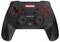 Ein schwarzer und roter Gaming-Controller mit Dual-Joysticks, D-Pad, vier beschrifteten Tasten (X, A, B, Y) und weiteren Steuerungstasten.