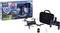 Verpackung und Inhalt des 'Revell Control Go! Video Pro 2.0' Drohne, einschließlich Drohne, Fernbedienung, Akku, Ladegerät und Transportkoffer.