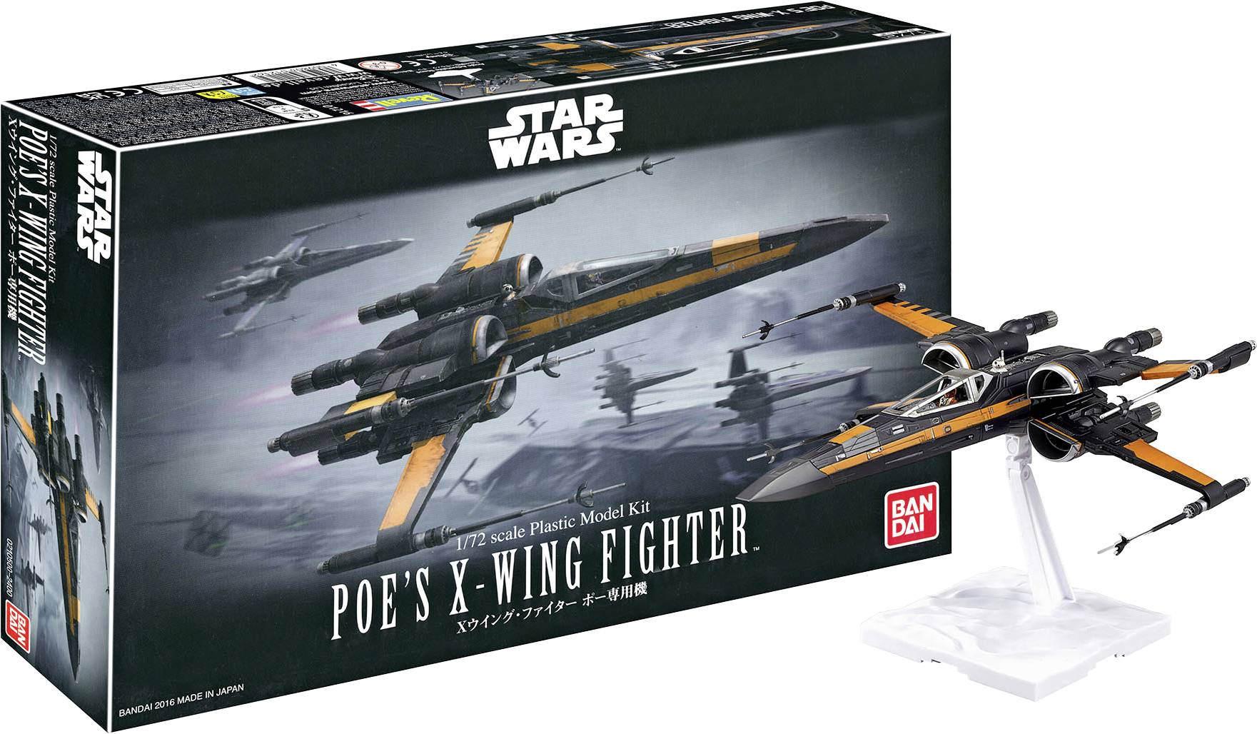 Revell 01216 BANDAI Poes X-Wing Fighter Bausatz 1:72