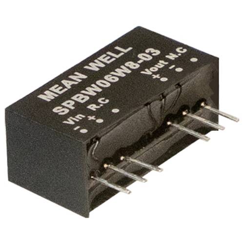 MEAN WELL SPBW06W8-12 DC/DC-Wandler 12 V 0.500 A 6 W Inhalt 1 St.