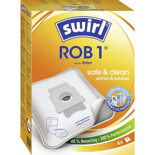 Thumbnail - Swirl ROB 1 MicroPor® Plus Green iRobot Staubsaugerbeutel 4 St.