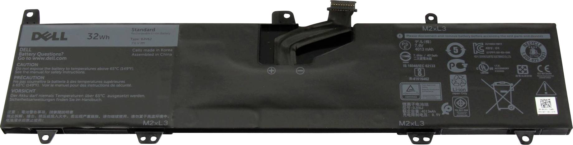 Dell Notebook-Akku Akku 451-BCKL 7.60 V 4013 mAh Dell