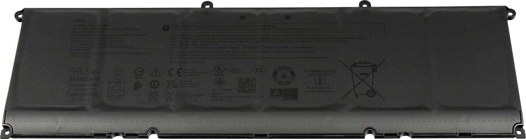 Dell Notebook-Akku Akku JXM4G 11.55 V 8399 mAh Dell