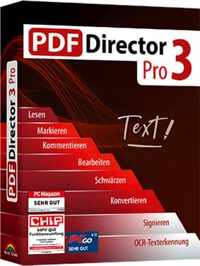 Markt & Technik PDF Director 3 PRO Vollversion, 3 Lizenzen Windows PDF-Software