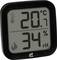 Digitales Thermometer und Hygrometer zeigen 20,7 Grad Celsius und 34% relative Luftfeuchtigkeit.