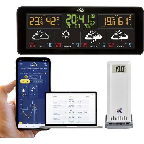 Thumbnail - TFA Dostmann TFA.me ID-07 35.8107.01 WLAN-Wetterstation Vorhersage für 4 Tage Anzahl Sensoren max. 50 St.