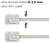'Ultra dünnes Kabel Ø 3,8 mm' mit Pfeilen, die auf das Kabel zeigen. Text auf Englisch darunter: 'ultra-thin cable'.