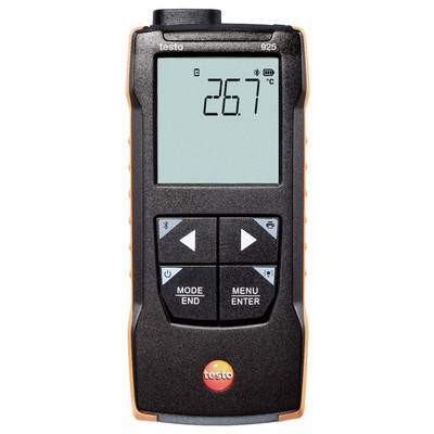 Ein tragbares digitales Thermometer mit einer Temperaturanzeige von 26,7°C auf dem Display und Navigationstasten darunter.