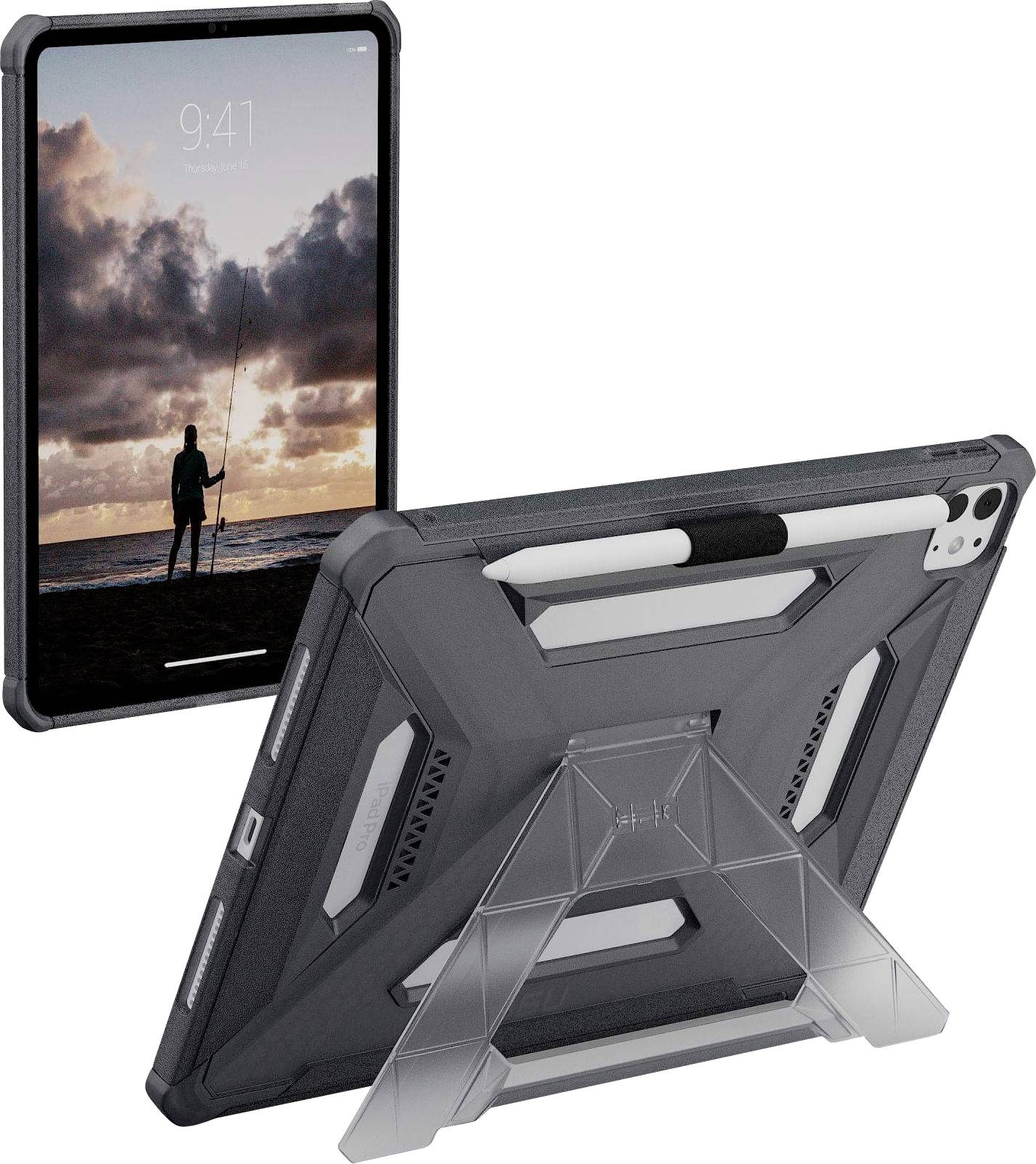 Urban Armor Gear UAG Urban Armor Gear Scout Plus Case mit Tablet Hülle Apple iPad Pro 11 27,9 cm (11) Grau