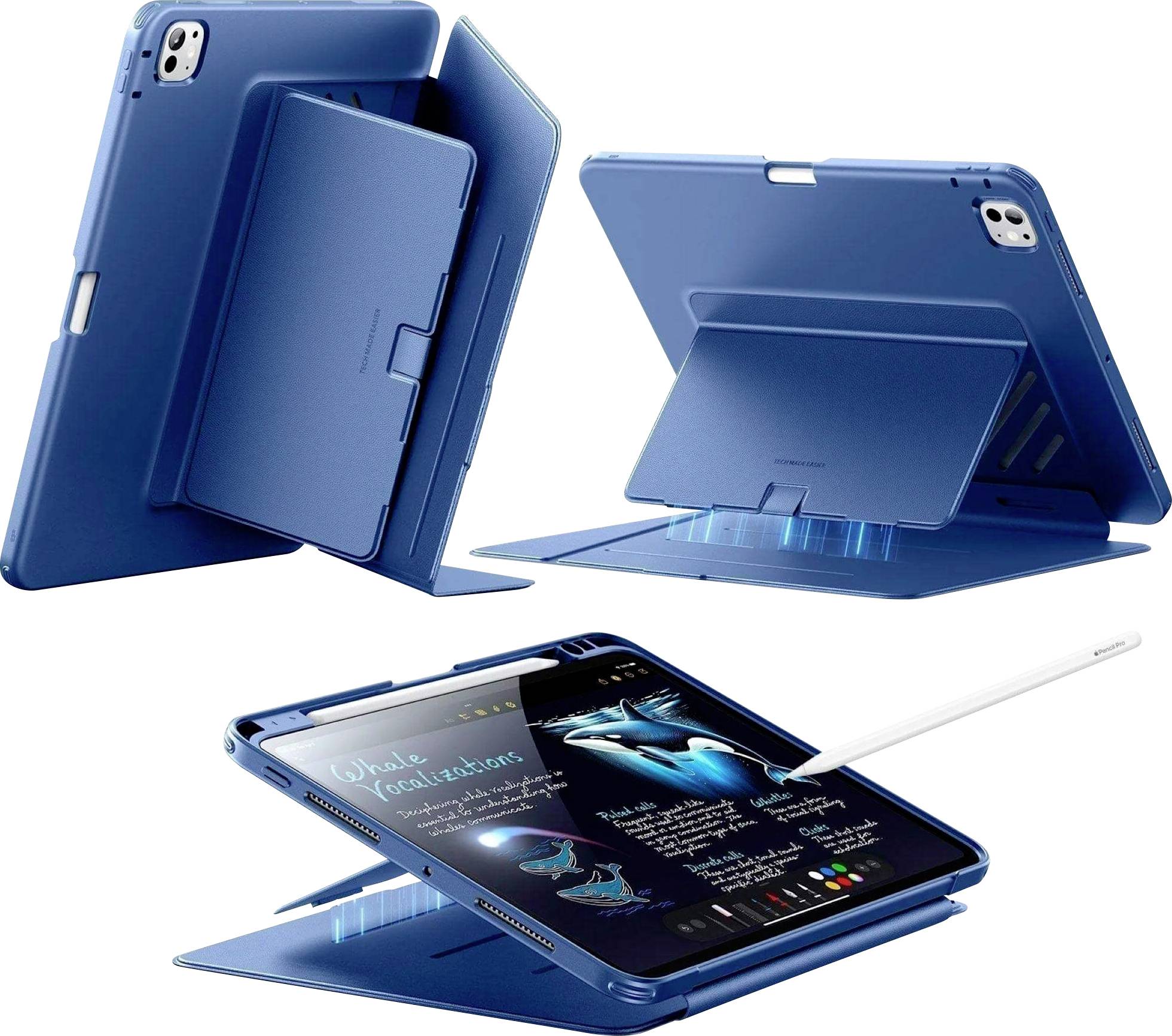ESR ESR Flip Hybrid Case   Apple iPad Pro 11 Tablet Hülle Apple iPad Pro 11 2025 & 2024 27,9 cm (11) Marineblau