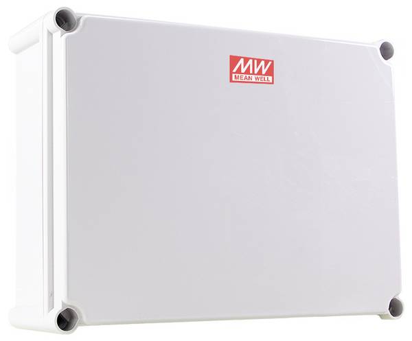 MEAN WELL  Gehäuse, Industrie-Gehäuse, Outdoor-Gehäuse  340 x 280 x 130  PC, Polycarbonat, Kunststoff Grau 1 St.