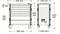 Eine technische Zeichnung eines Werkzeugschranks mit Front- und Seitenansichten und folgenden Maßen: Breite 883-959 mm, Tiefe 408-518 mm, Höhe 866-1020 mm.