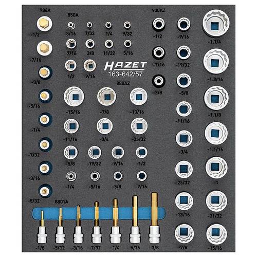 Hazet Steckschlüsseleinsatz-Set 163-642/57