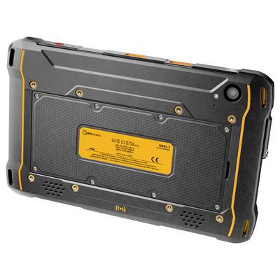 Robustes, industrietaugliches Tablet mit verstärktem Gehäuse, mit der Bezeichnung 'IS945.2', ausgestattet mit mehreren Schrauben und einer Kamera auf der Rückseite.