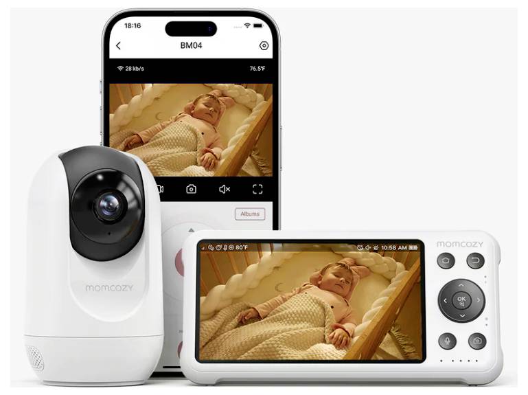 momcozy ME005-WH12NB-A Babyphone mit Kamera