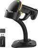 inateck BCST-35_black Barcode-Scanner Bluetooth® 1D, 2D LED Black Hand-Scanner inkl. Standfuß
