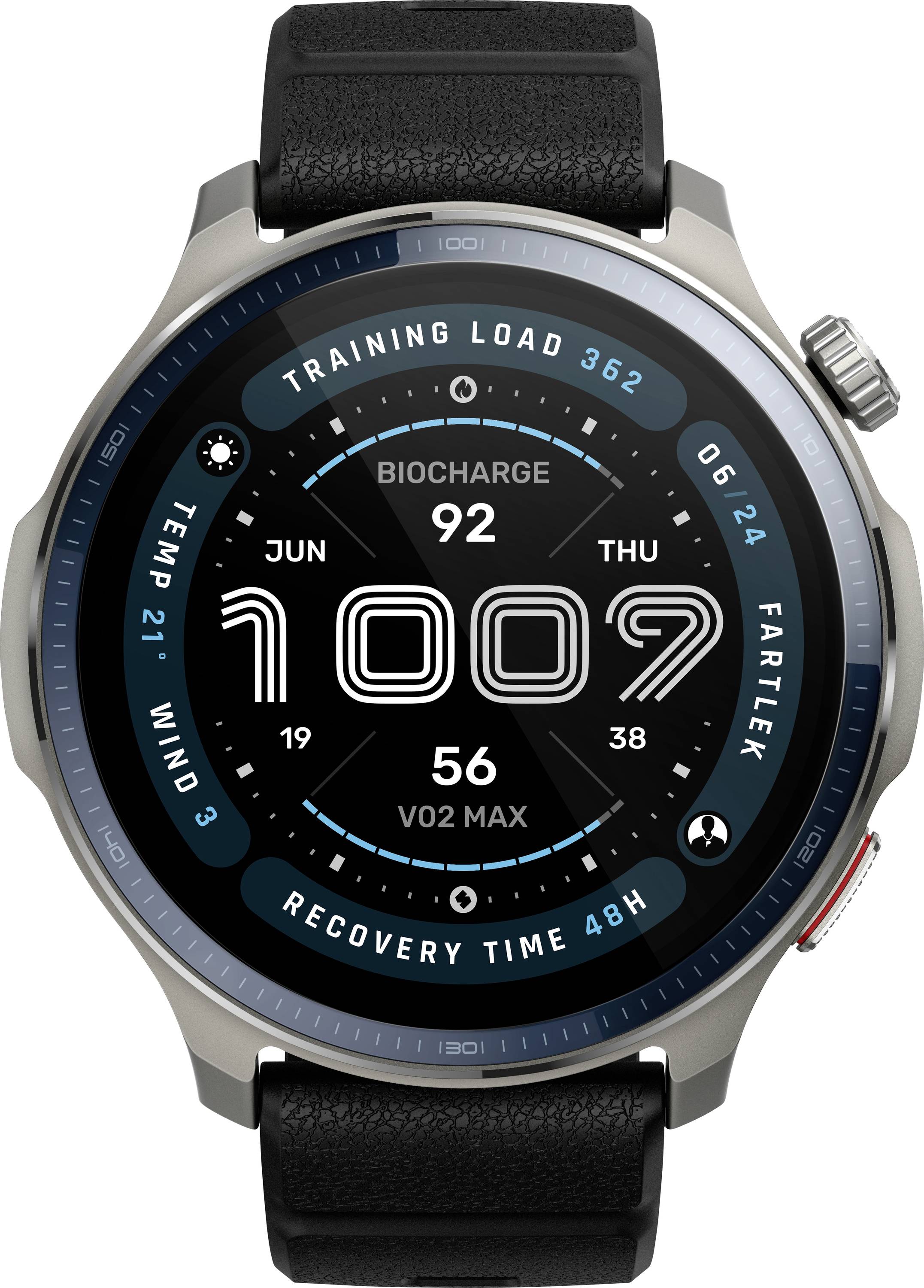 Amazfit Balance 2 NFC Smartwatch Schwarz