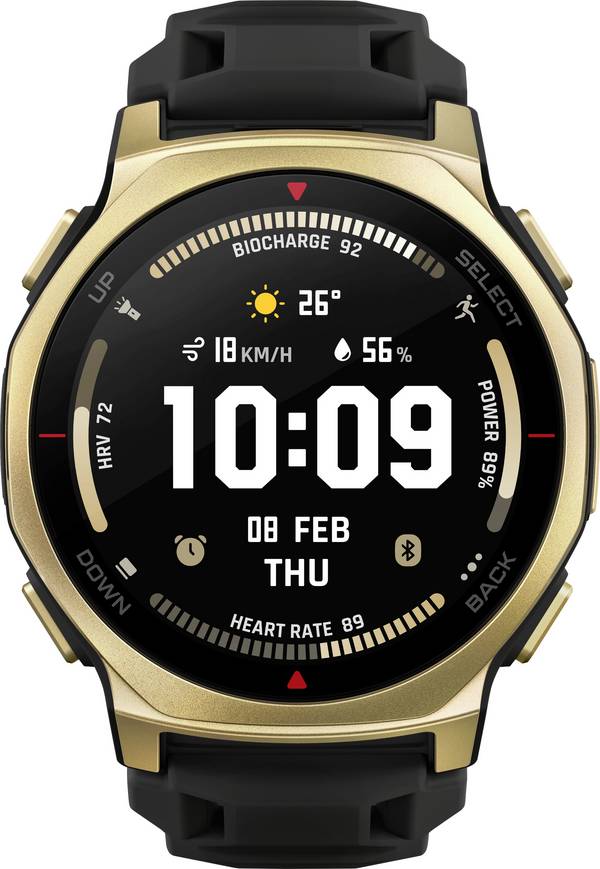 Amazfit T-Rex 3 Pro Smartwatch 44 mm   Gold, Schwarz