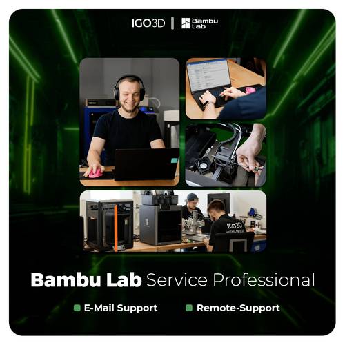 IGO3D Service Plan Service Professional BambuLab Passend für (3D Drucker): BambuLab