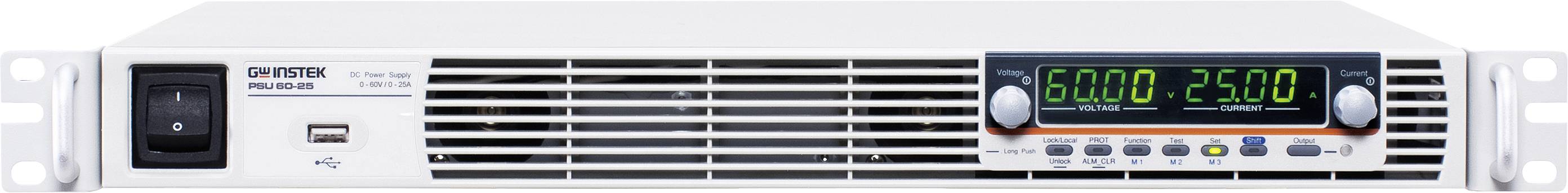 GW Instek PSU 60-25(AM3352) Labornetzgerät, einstellbar 0.2 - 60 V 100 mA - 25 A 1500 W USB-Host, LAN, RS-232, RS-485, A...