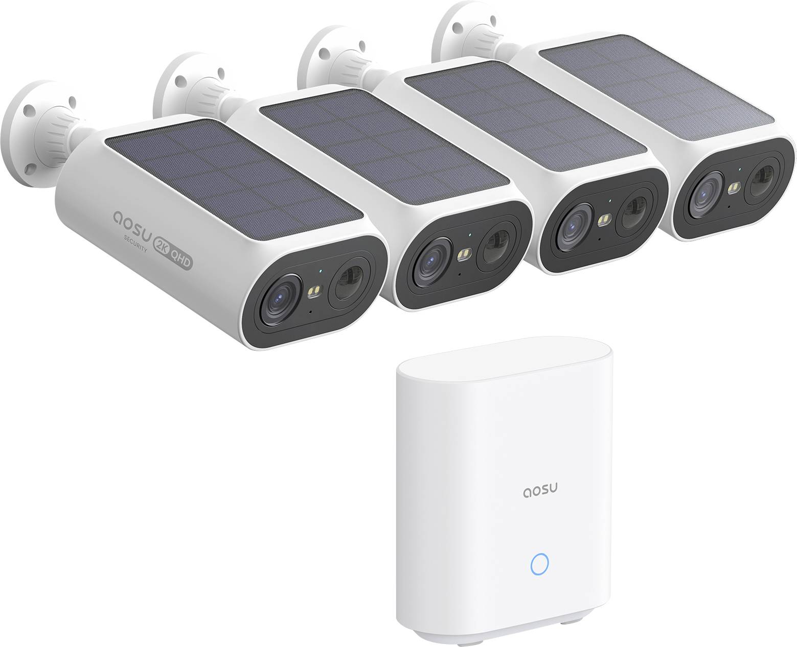 Aosu C8E-4H AOS-C8E0.WAEU04000 WLAN, Kabelgebunden IP Überwachungskamera-Set 1296 x 2304 Pixel