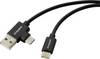 Renkforce USB-Kabel USB 2.0 USB-C® Stecker, USB-A Stecker 2.00 m Schwarz RF-7116122