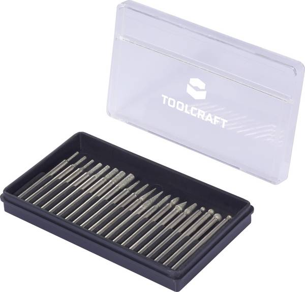 TOOLCRAFT TO-10674225 Diamantschleifstift-Set     1 Set