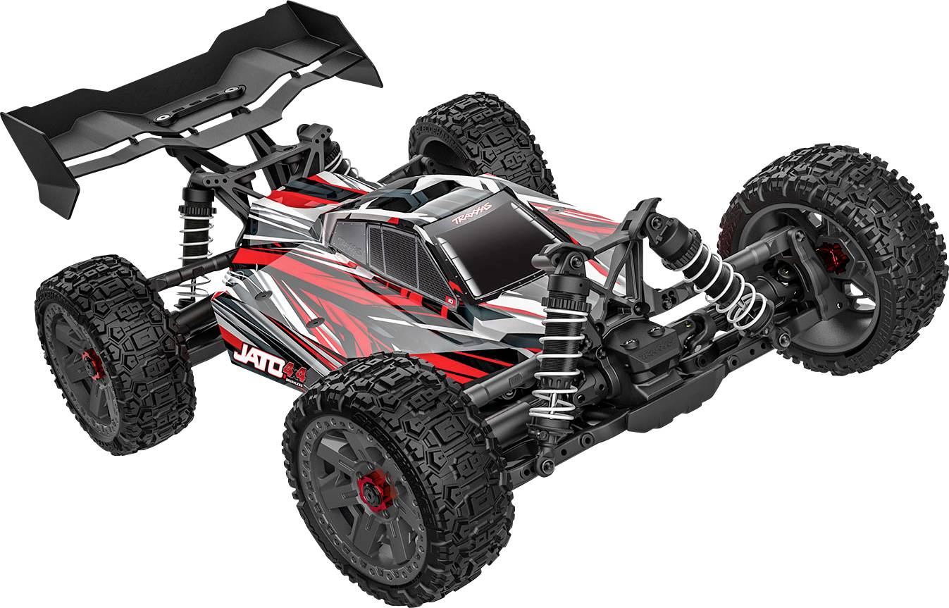 Traxxas Jato 4X4 BL-2s Rot Brushless 1:8 RC Modellauto Elektro Buggy Allradantrieb (4WD) RtR 2,4 GHz