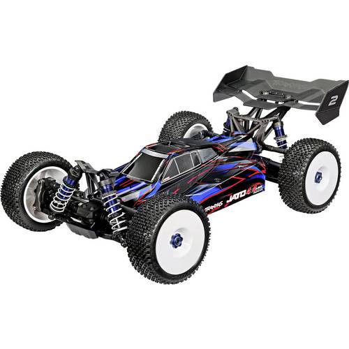 Traxxas JATO 4x4 VXL 4S Blau Brushless 1:8 RC Modellauto Elektro Buggy Allradantrieb (4WD) RtR 2,4 GHz