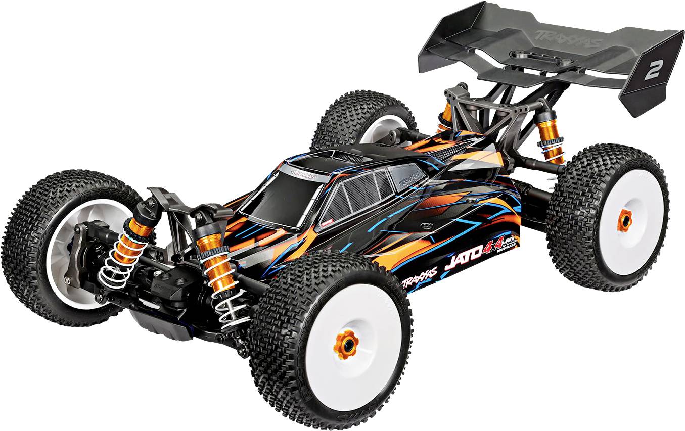 Traxxas JATO 4x4 VXL 4S Orange Brushless 1:8 RC Modellauto Elektro Buggy Allradantrieb (4WD) RtR 2,4 GHz